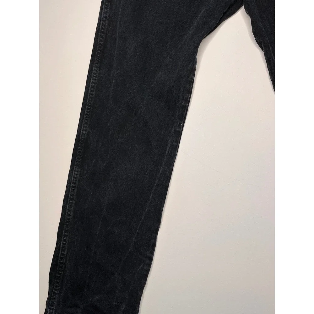 Wrangler Mens Black Denim Jeans Classic Fit Straight Leg 1013MWZWK Size 38x34 - Picture 8 of 10